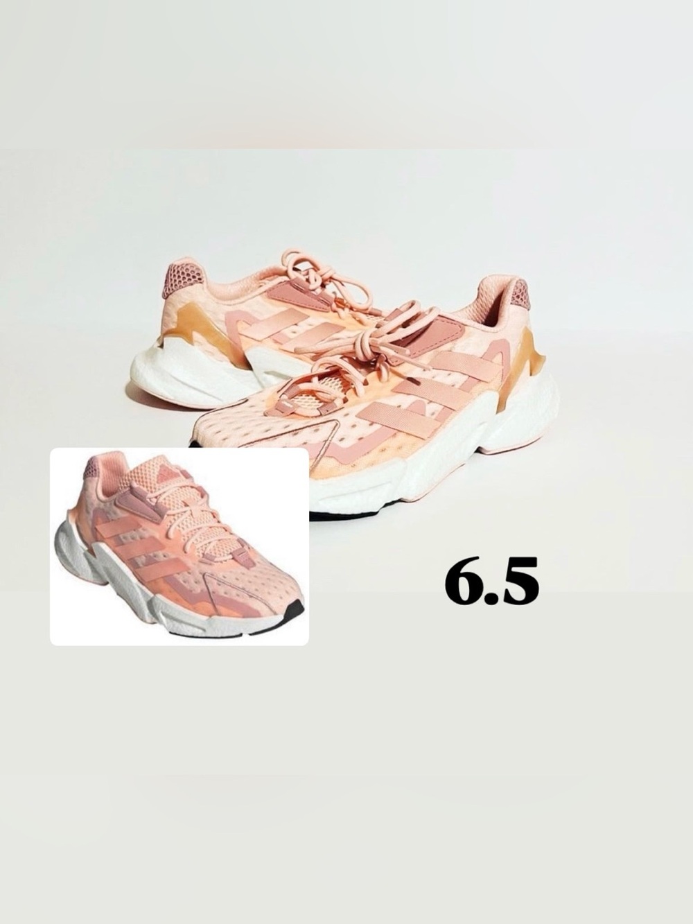 Adidas X9000L4 HEAT.RDY Shoes Clear Orange/Wonder Mauve Women’s Size 6.5